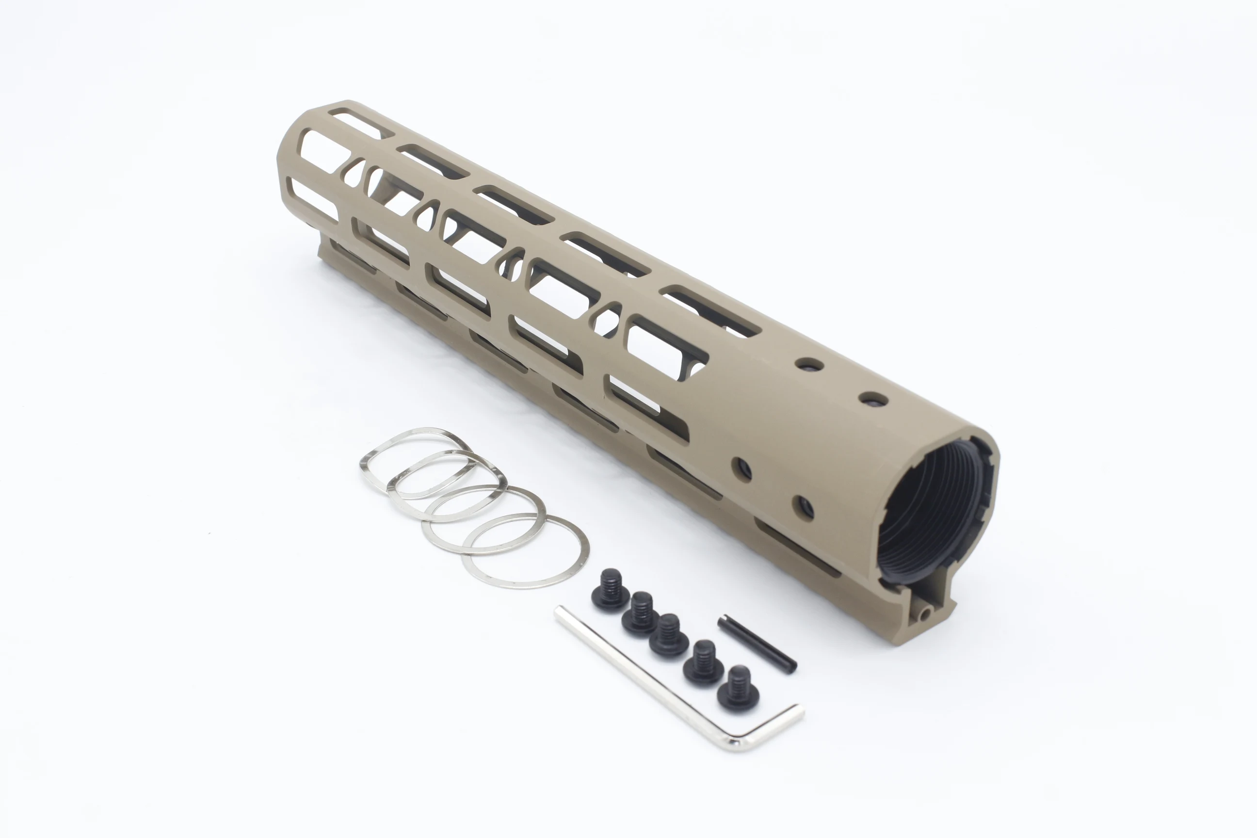 10 дюймов Tan AR-15 M4 M-LOK тонкий свободный поплавок Handguard M-LOK Боковое крепление Регулируемые Боковые Складные Ножки 6,5-9 дюймов черный