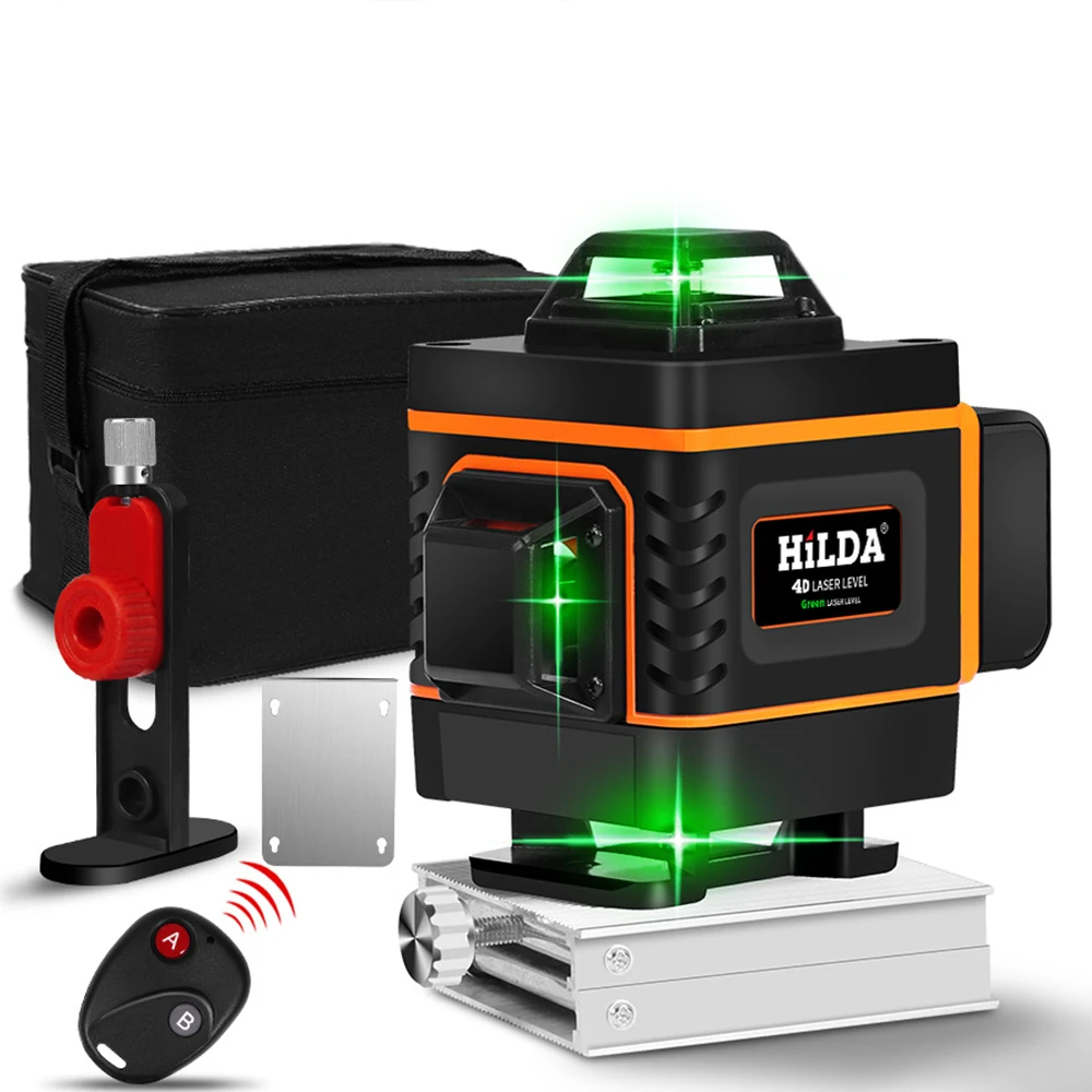 

16 Lines 4D Laser Level Self-Leveling 360 Horizontal And Vertical Cross Super Powerful Green Laser Level