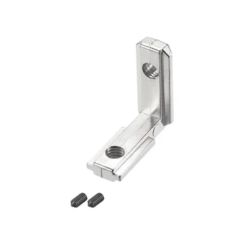 

uxcell Interior Joint Bracket, Corner Connector 2020 Series Slot 6mm w Screws, 20 Pcs
