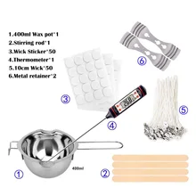 Kit d'outils pour bougies, mèche pour débutant, artisanat, bricolage
