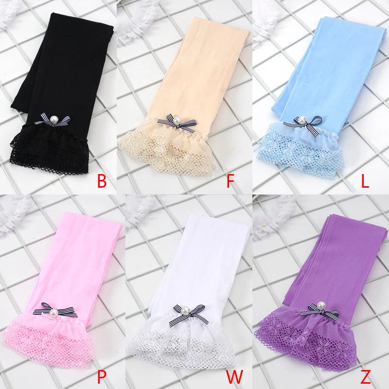 Summer Toddler Baby Girls Soft Velvet Pants Leggings Children Cute Stretchy Warm Trousers Bottoms With Lace