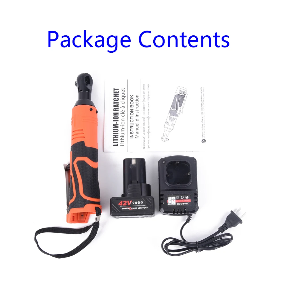 Дом и сад удар электрический ключ с трещоткой Беспроводная LED угловая батарея