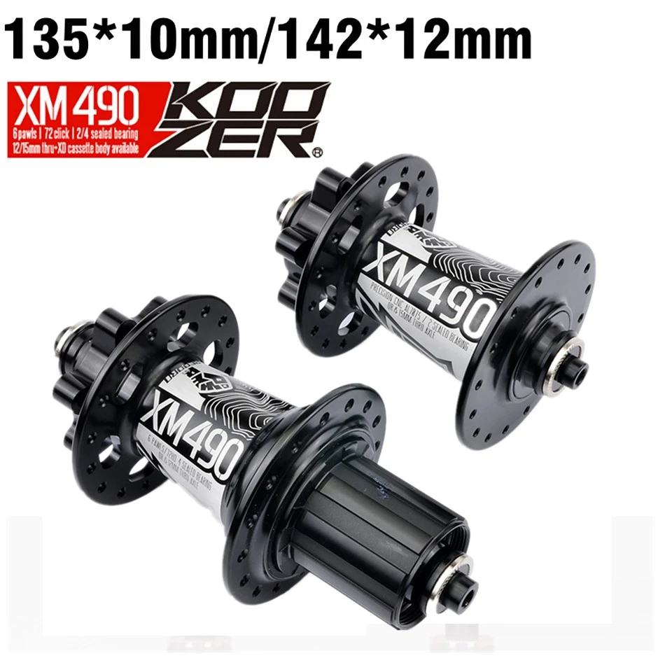 NEW Koozer Hubs 4 Bearing MTB Mountain Bike Hub Rear 10*135mm QR100*15
