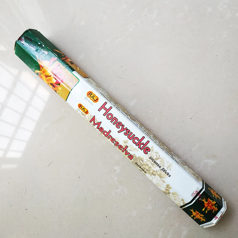 Новые 36 ароматов Индийские благовония палочки ручной работы ароматерапия палочки 20 палочек в коробке сандаловое дерево Лаванда медитация благовония s - Аромат: Honeysuckle