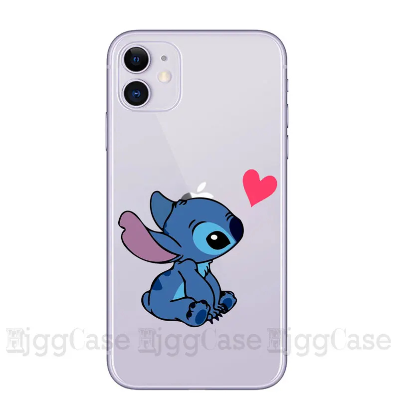 Милый чехол для телефона с рисунком Стич стежка для iPhone 11 Pro Max 7 8 6 6s Plus X XR XS MAX 5s SE, мягкое Силиконовое ТПУ покрытие для чехла Fundas - Цвет: F1403