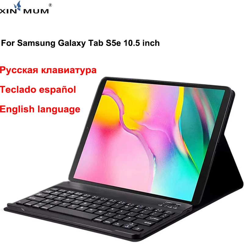 

Russian French Keyboard Case For Samsung Galaxy Tab S5e 10.5 T720 T725 Wireless English Tablet Leather Cover for Tab S5e 10.5