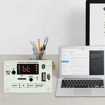 

Digital Screen Bluetooth 5.0 Call 12V Accessories FM Radio USB Recording MP3 With Remote Control TF Card Audio Decoder Board