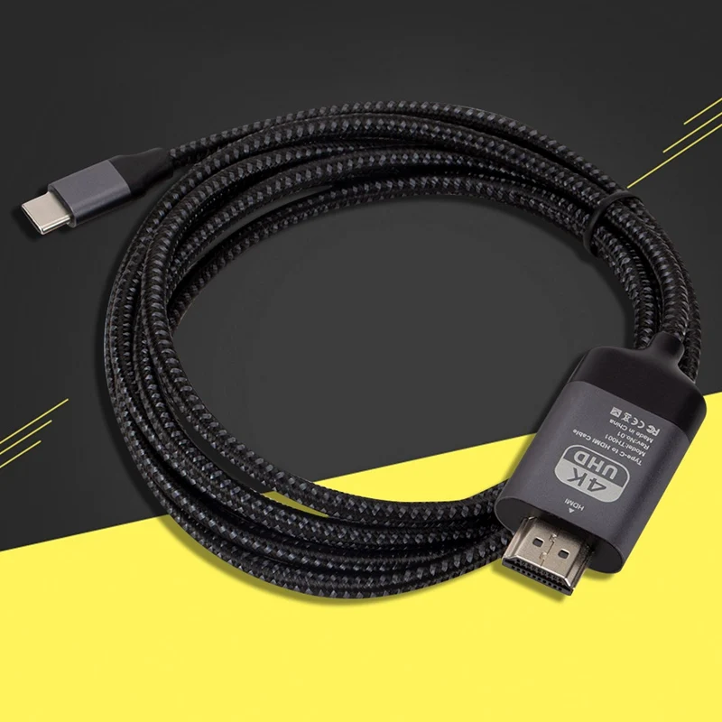 2 м 4K60hz тип-c к HDMI линии HD ТВ Аудио Видео AV ТВ кабель адаптер для samsung Galaxy S9 S10 Note 9 MacBook
