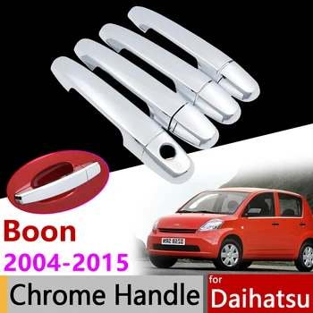

Car Accessories Exterior Door Chrome Handle Cover for Daihatsu Boon 2004~2015 Sirion M300 2005 2007 2009 2011 2013 2014 Trim Set