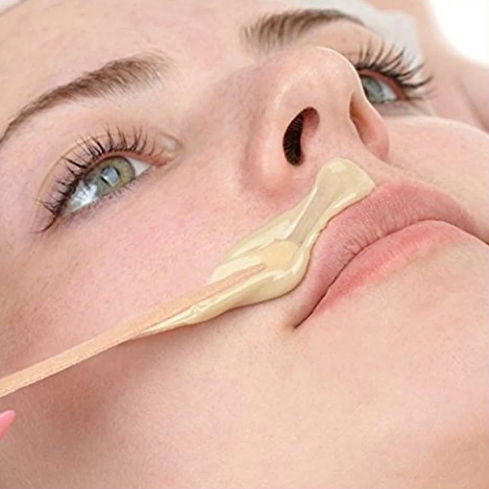 50Pcs Disposable Tongue Depressor Small Waxing Sticks Wooden Wax Sticks Wax  Applicator Sticks Wood Wax Spatulas for Hair Eyebrow Nose Removal 