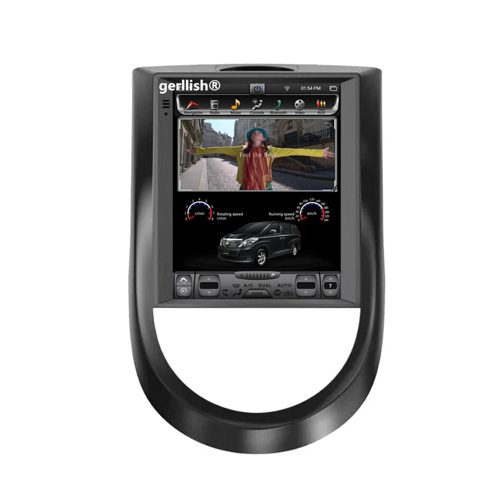 10.4 \ Android tesla style vertical screen car audio radio stereo multimedia dvd player for KIA Soul gps navigation