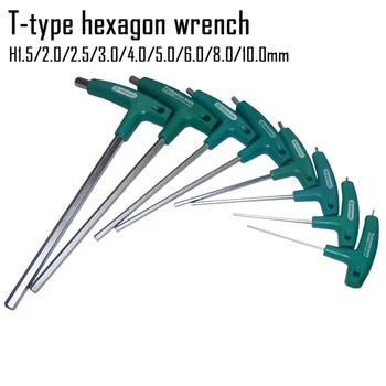

Hex Wrench Hand Tools Durable Home Use Smooth Allen Key Repair Screwdriver Flat Plastic Socket T-Handle Screws Hardware New