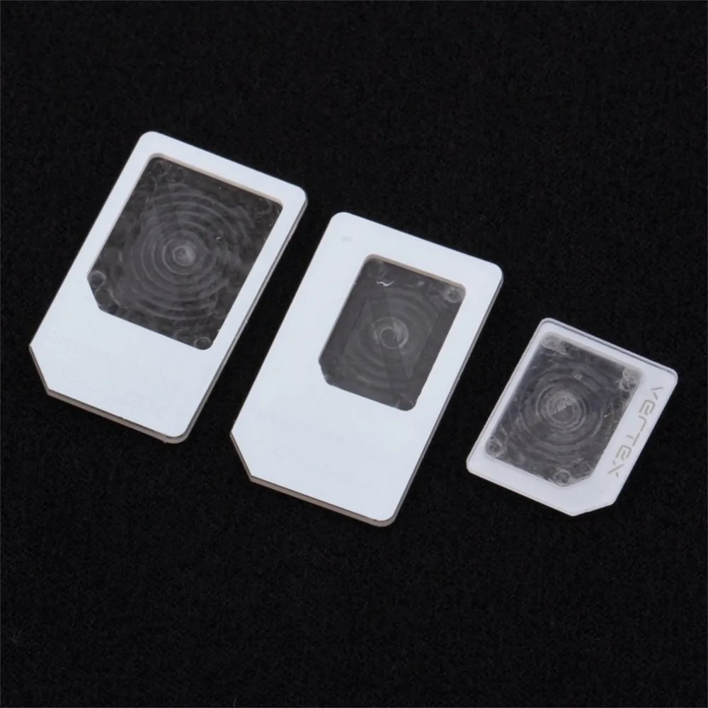 

3 pcs For nano SIM for Micro Standard Card Adapter Tray Holder Adapters For iPhone 5 Free / Drop Shipping