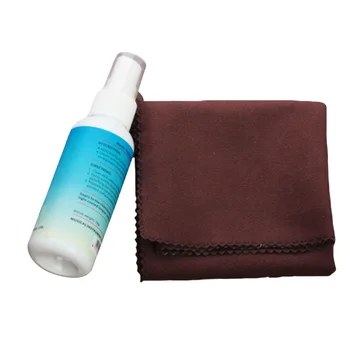 

60ml Repairing Mild Protection Guitar Remove Dirt Surface Velvet Cloth Tool Spray Paint Cleaner Set Easy Use Reusable Bass