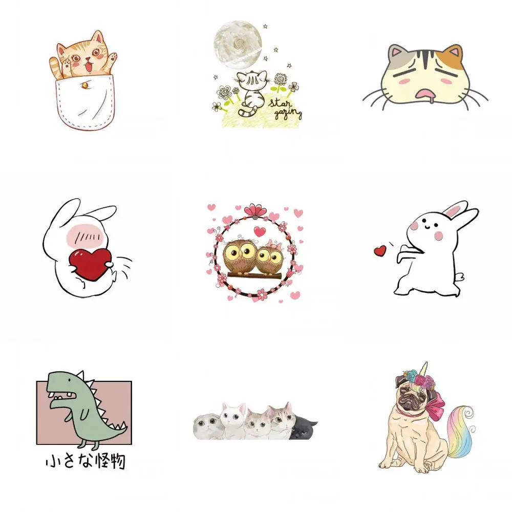 9 шт. сделай сам кошки кролик накладки железные термопресс аппликация футболки