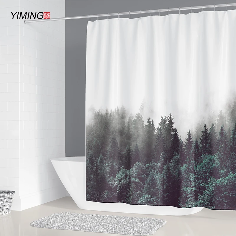 3D мультфильм поцелуй кошка печать занавеска для душа ванная комната перегородка