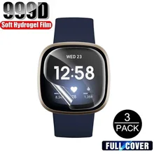 

Full Coverage Screen Protector for Fitbit Versa 3 2 Sense Film Protection Foil for Fitbit Sense Versa 3 2 (Not Glass)