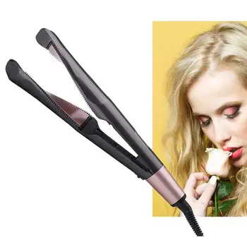 

2 in 1 Hair Straightener and Curling Iron Tourmaline Ceramic Twisted Hair Straightening Flat Iron Hair Curler LCD Display Hair S