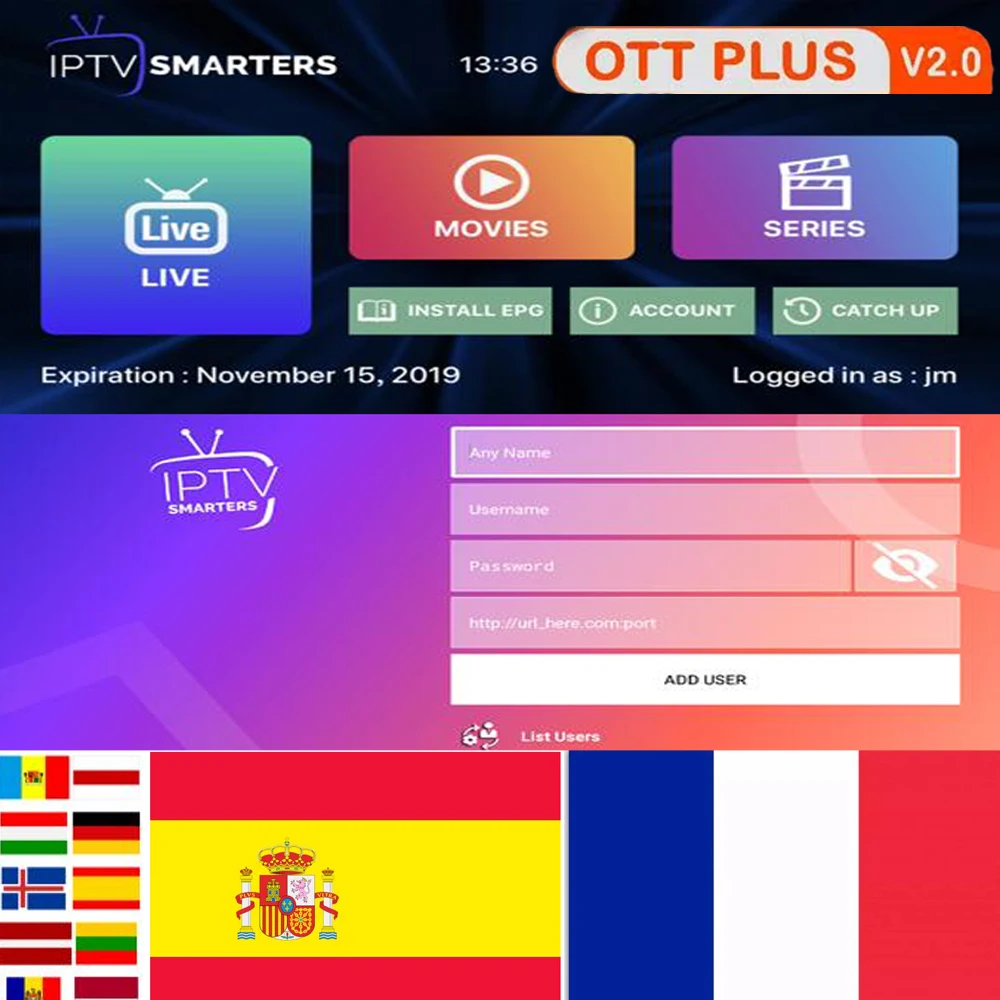

X96 mini King ott IP France TV Europe Morocco France Sweden Poland Turkey Switzerland Spain m3u link smart tv