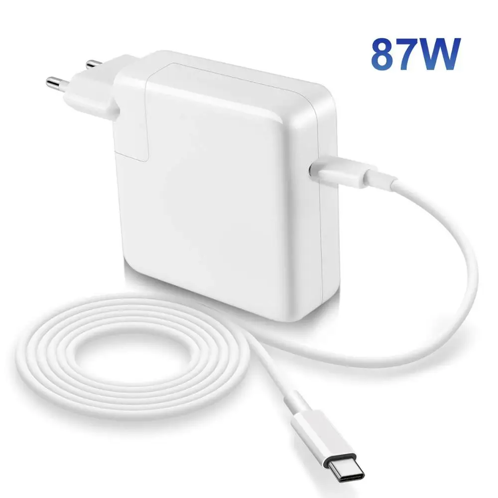 

87W USB-C Type C Power Adapter Fit for MacBook Pro 15-inch 13-inch with Thunderbolt 3 (USB-C to USB-C Cable included) Power Cord
