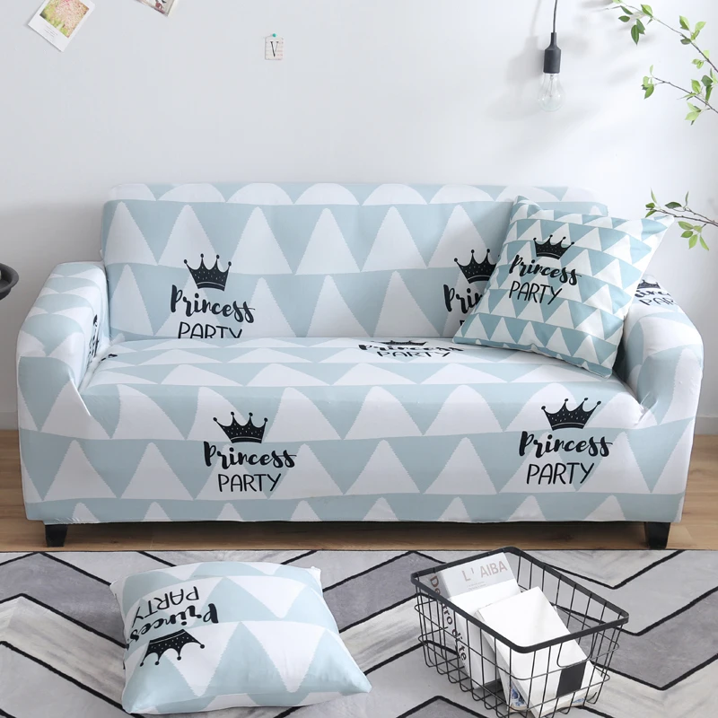 Кресло, диван Чехлы геометрический чехлы для диванов эластичные для домашних животных для гостиной стрейч угловой диван Чехол для дивана один на двоих - Цвет: color 11