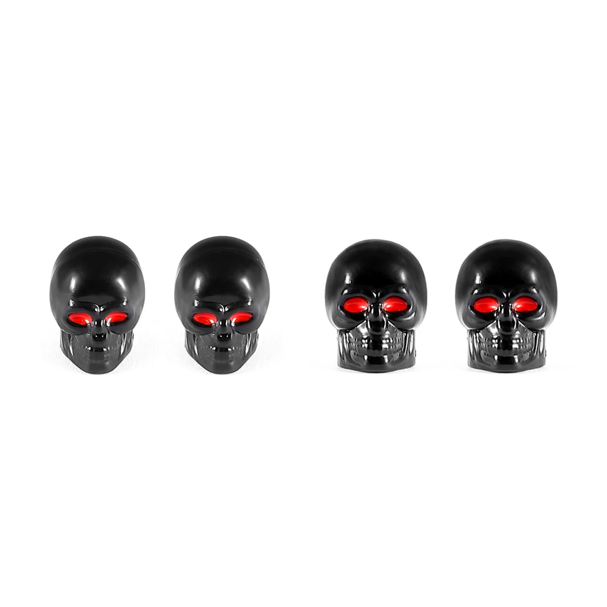 4pcs set of universal tires car skull anti-rust motorcycle copper core car wheel tire air intake caps stem cover wheels auto