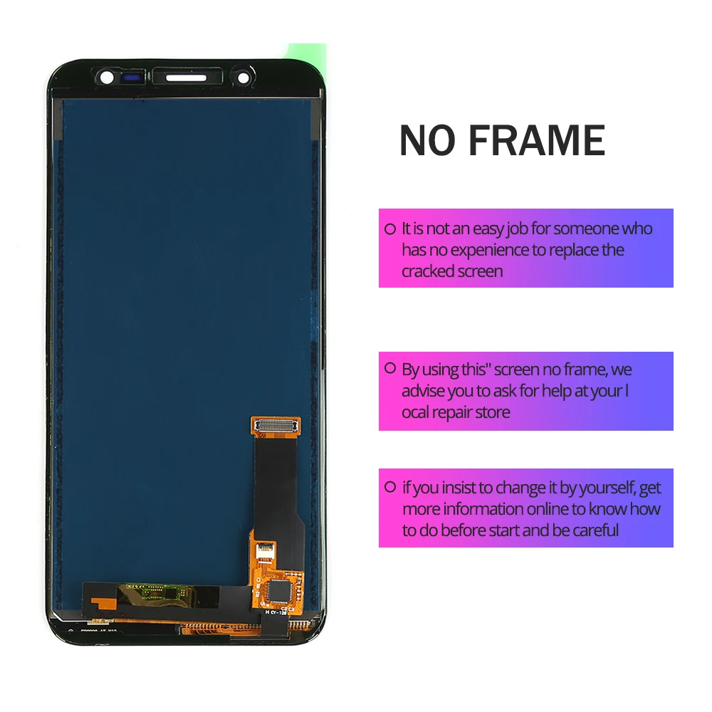 5,6 дюймов для samsung Galaxy J6 J600 J600F J600Y ЖК-экран и сенсорная стеклянная панель в сборе можно регулировать яркость