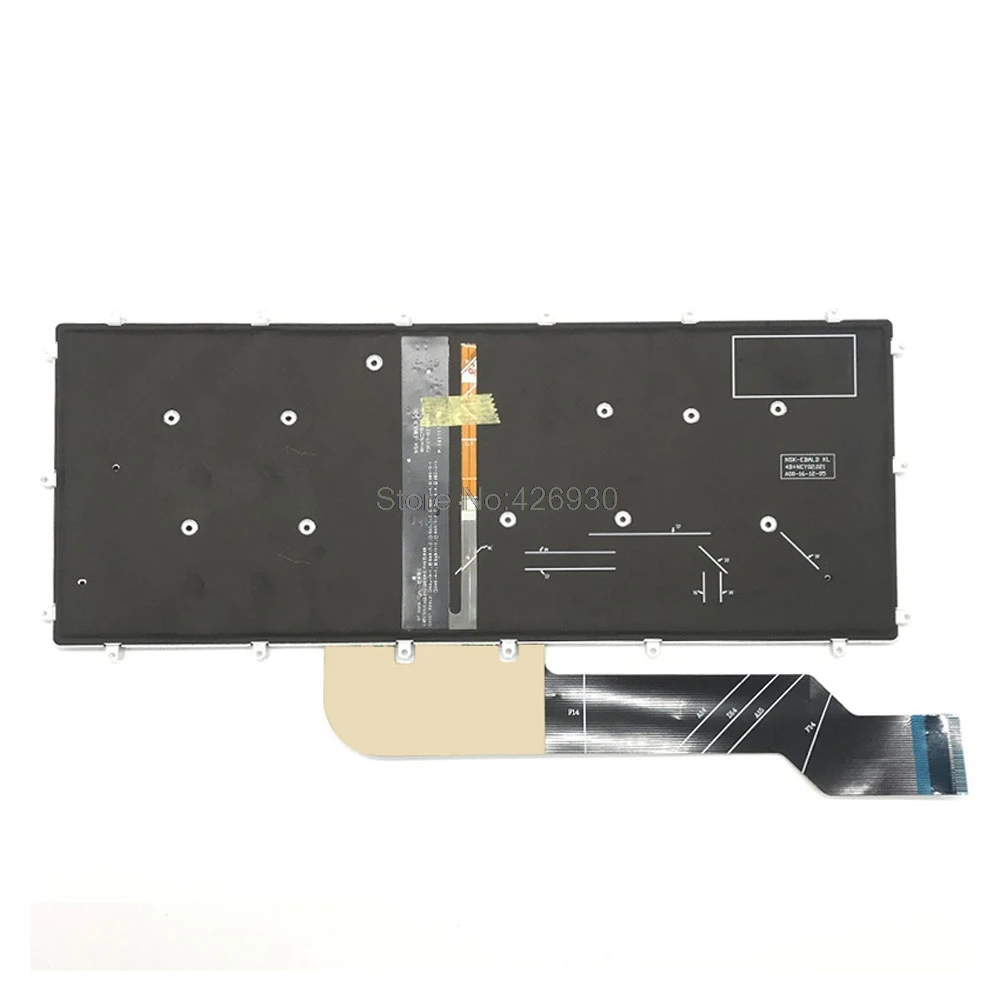Ноутбук с подсветкой США BR UK JP SW клавиатура для DELL Inspiron 5368 5378 7375 7460 5568 7560 7569 7572 5370 7370