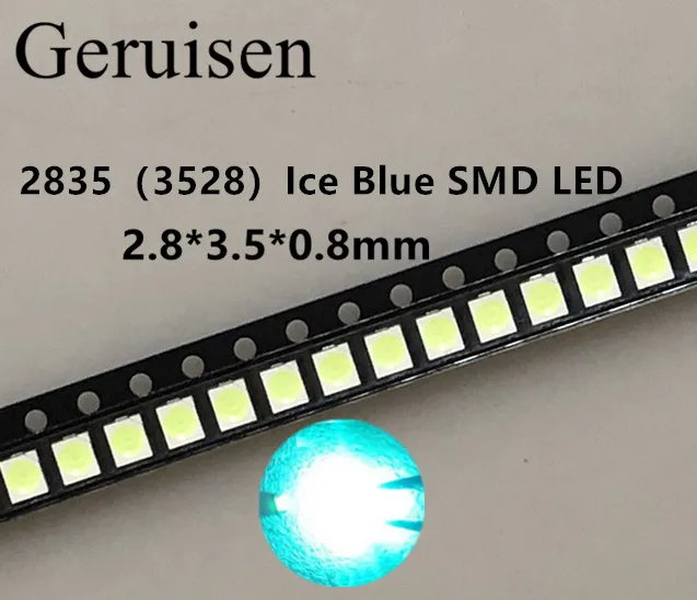 100 шт./лот SMD LED 2835 желтый 0 2 Вт 0-2 6 В 580-590NM SMD/SMT в 3 5*2 8*0 8 мм 60 мА 3528 led | Лампы и
