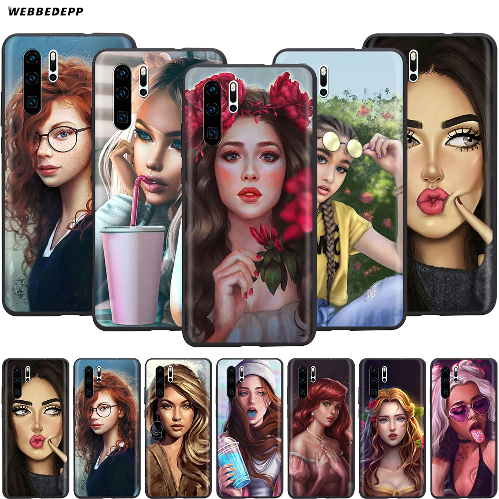 Webbedepp красивый модный чехол для девушки Huawei P8 P9 P10 P20 P30 Lite Pro P Smart Z 2019 Mini | Мобильные