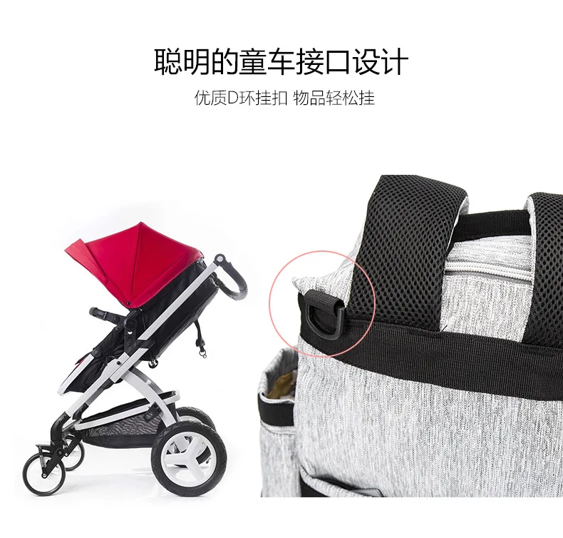 Nappy Diaper Bag Waterproof Baby Bags Mummy Maternity Backpack large Multifunction mom large Handbag BDL008