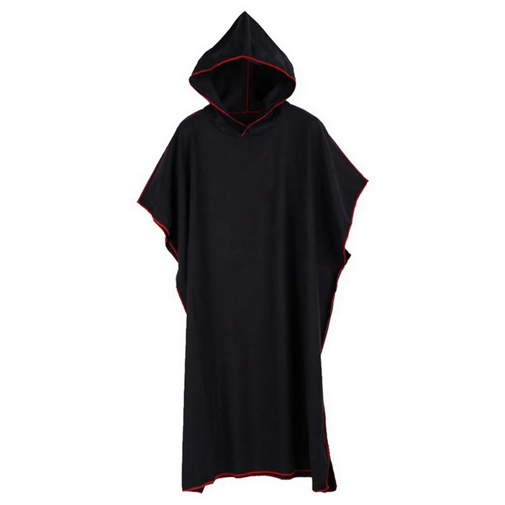 black CYSINCOS для взрослых банное полотенце толстовки с капюшоном Кофты пляжное полотенце s пончо халат женский мужской негабаритный для тела для душа Толстовка - Цвет: black