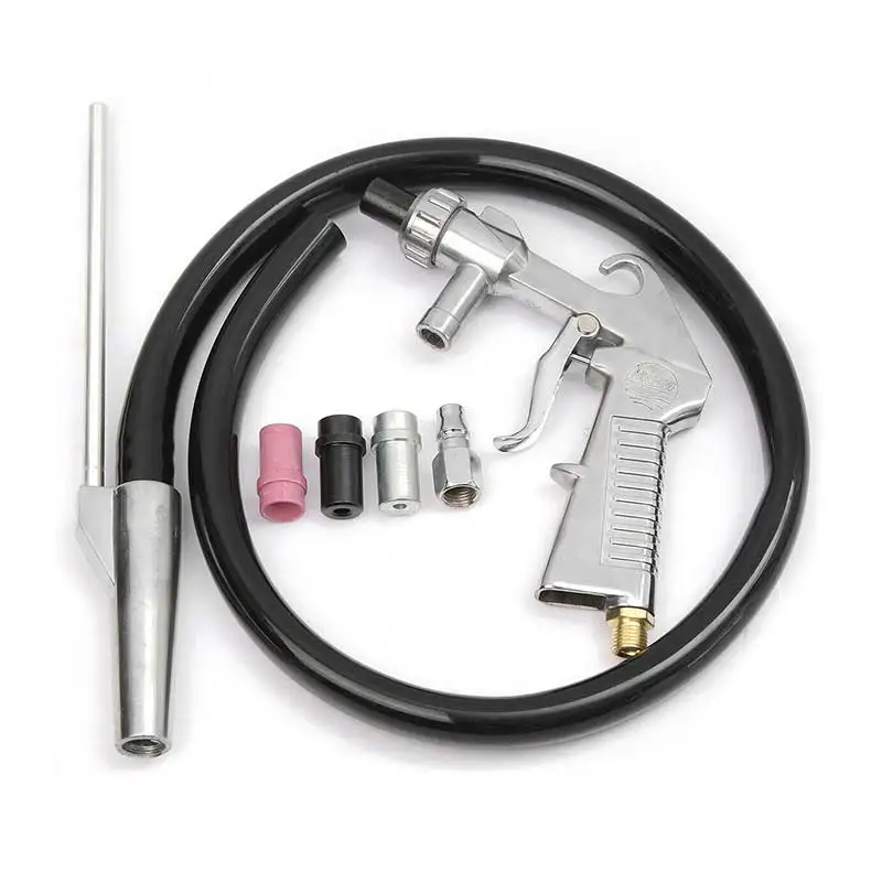 

7Pcs Abrasive Air Sand Blasting Gun kit 1 ceramic nozzle 1 steel nozzle 1 Sand Suction Pipe Industrial Sandblaster Gun