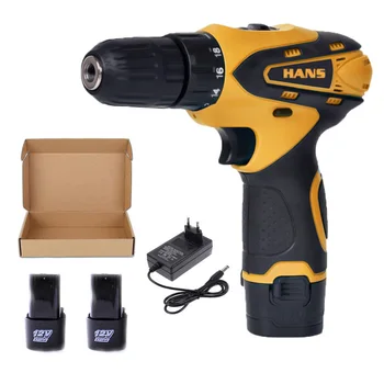 

12V Mini Cordless Drill Machine Electric Power Tools 2 Batteries Wireless Lithium Rotary Drill taladros parafusadeira screwdrive