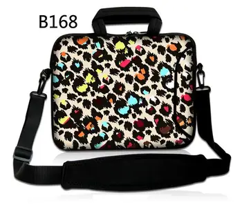 

Colorful Leopard 13.3 "14.1"15.4"15.6" Notebook Messenger Pouch Laptop Computer Shoulder Handle Bag for macbook pro air retina