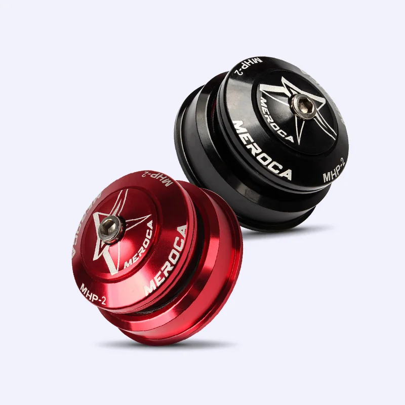 

MEROCA MTB Bicycle Headset Built-in Tapered 44/56mm 1.5T Mountain Bike Tapered Bearing Head Set For Tapered/Straight Tube Fork