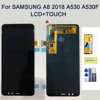 

5.6" Black Replacement Super MOLED LCD Display for Samsung Galaxy A8 2018 A530 with Touch Screen Digitizer Assembly