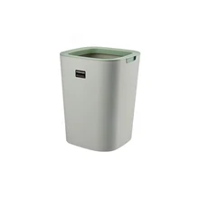  8L/12L Nordic Simple Plastic Trash Can Office Bathroom Kitchen Trash Bin Living Room Bedroom Garbage Pressure ring Waste Bin 