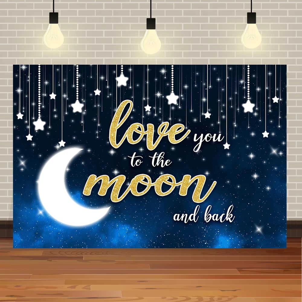 NeoBack Happy Birthday Love Moon Shinning Stars Starry Sky Baby Shower  Cloud Party Photo Backdrop Photography Background|Nền| - AliExpress