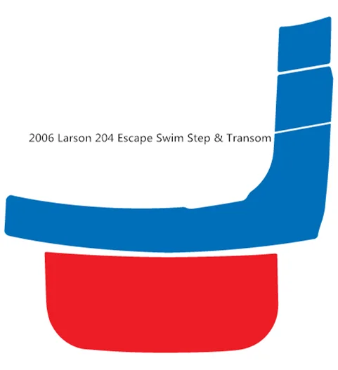 2006 Larson 204 Escape swim Step& trantom Pad лодка EVA Тиковый настил 1/" 6 мм