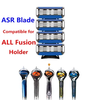 

TFLYSHAVE Gillet te Fusion Proglide Men Manual Shaving Razor With 5 Layers Replacement Razor Blades Safety Shaving Razor Holder