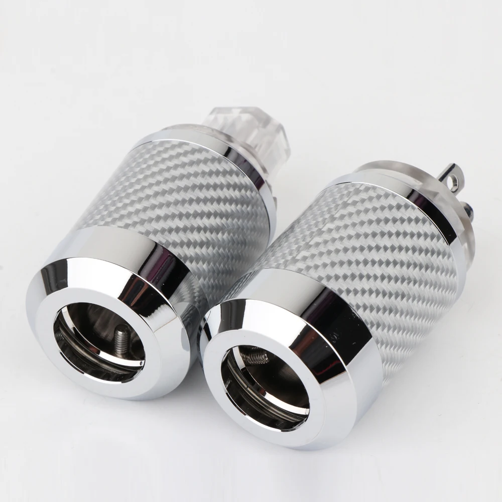 High-end WCF2-TR US Power Stecker Carbon Fiber Rhodium IEC 15A AC Stecker Netz Stecker Power Stecker für DIY Audio Power Kabel – Detail 7
