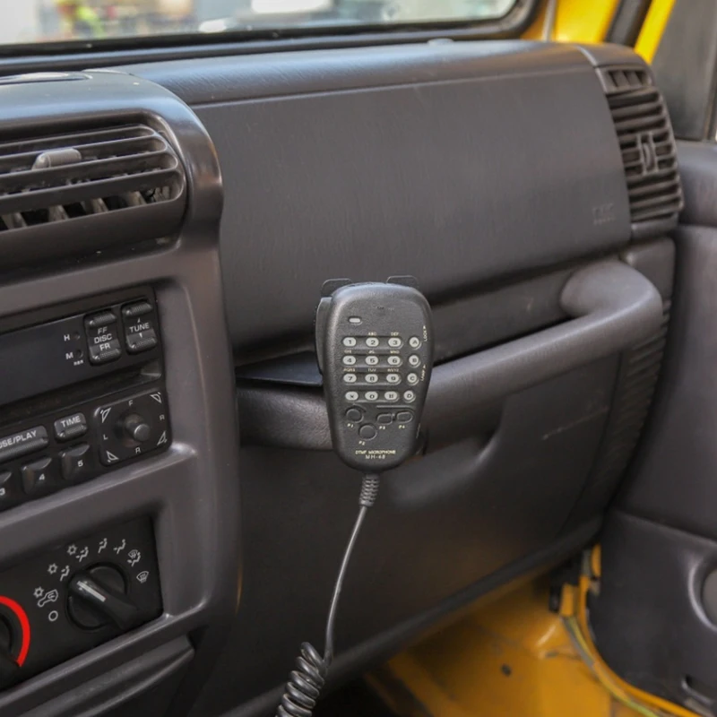 Cb микрофон держатель ручной микрофон радио Walkie Talkie кронштейн для Jeep Wrangler Tj 1997-2006 автомобильные аксессуары