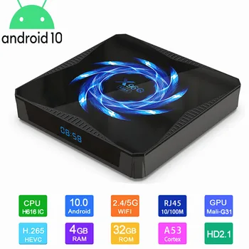 

Android Tv Box X96 X96q Max Tv Box Android 10 4gb 32/64gb Allwinner H616 2.4g/5.0g Wifi Bt5.0 4k Hdrnetflix Youtube Android Tv