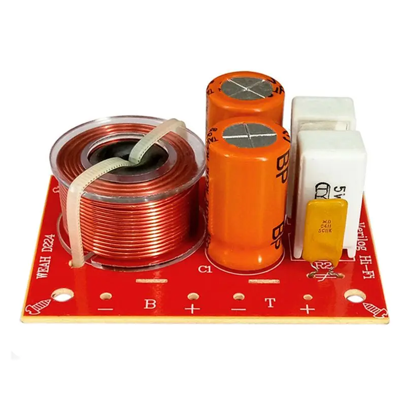 

2PCS 2-Way 2 Unit Hi-Fi Audio Speaker Frequency Divider Stereo Crossover Filters