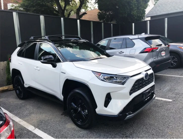 2013- для Toyota RAV4, черный горизонтальный багажник на крышу, поперечная рейка на крышу+ алюминиевый сплав+ ABS, автомобильный Стайлинг