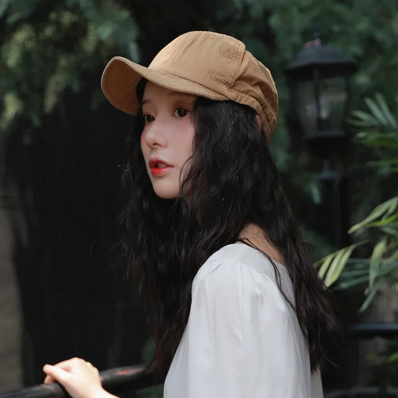 Женская кепка для спорта на открытом воздухе, для путешествий, мягкий верх, бейсбольная кепка, защита от солнца, на лето, весну и лето, на шнурке, Рабочая кепка