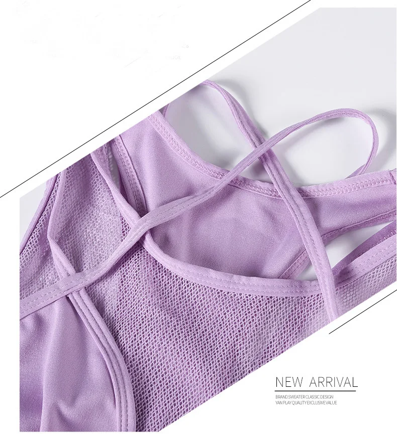 Anti-Wrinkle Yoga Set Breathable Fitness Wear Women Solid Suit Meshropa Gimnasio Mujer Sexy Quick Dry Leggings Workout Clothes