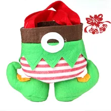 Спальное место# P501 модные креативные рождественские подарочные сумки с карманами, креативный дизайн, подарки для детей, девочек, зеленые милые, горячая Распродажа