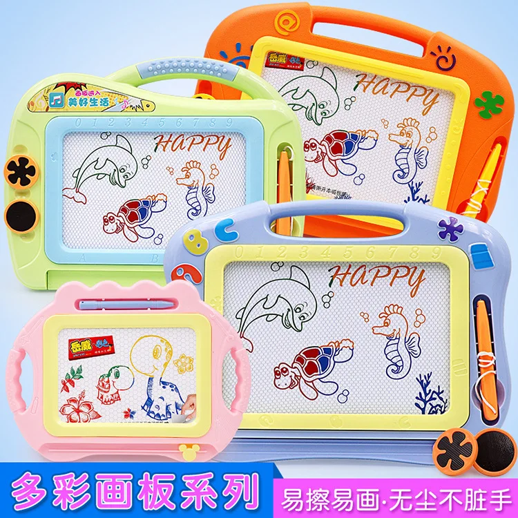 

Micro for Children Color Magnetic Drawing Board Plastic Braced Drawing Board Cartoon Graffiti Writing Board Painted Educational